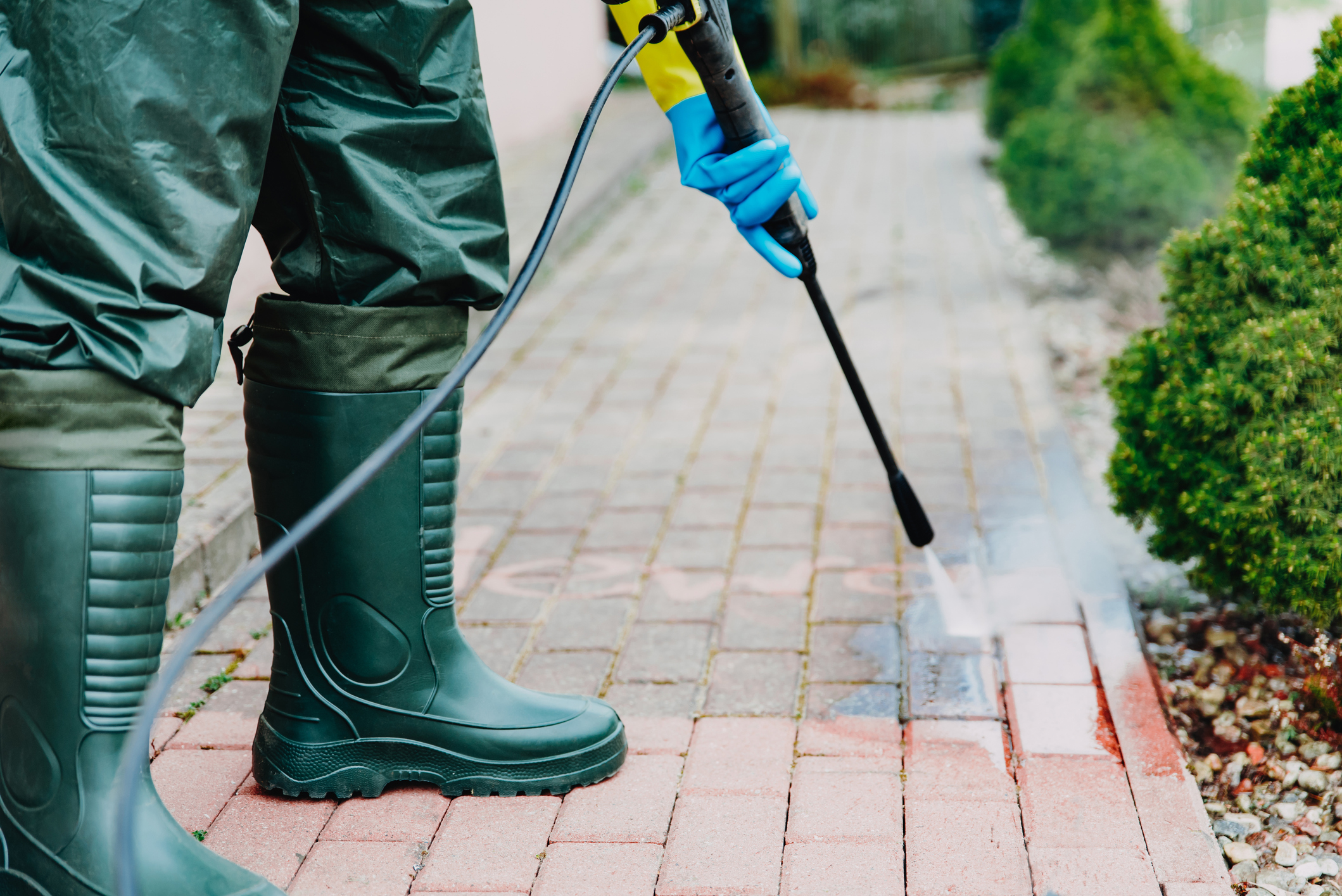 Pressure washing